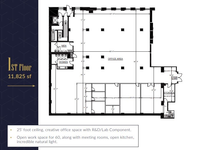 1212 Broadway, Oakland, CA à louer Plan d’étage– Image 1 sur 2