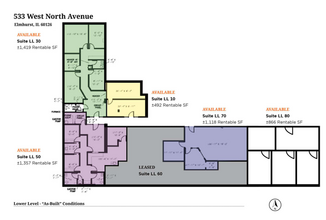 533 W North Ave, Elmhurst, IL à louer Plan d’étage– Image 1 sur 1