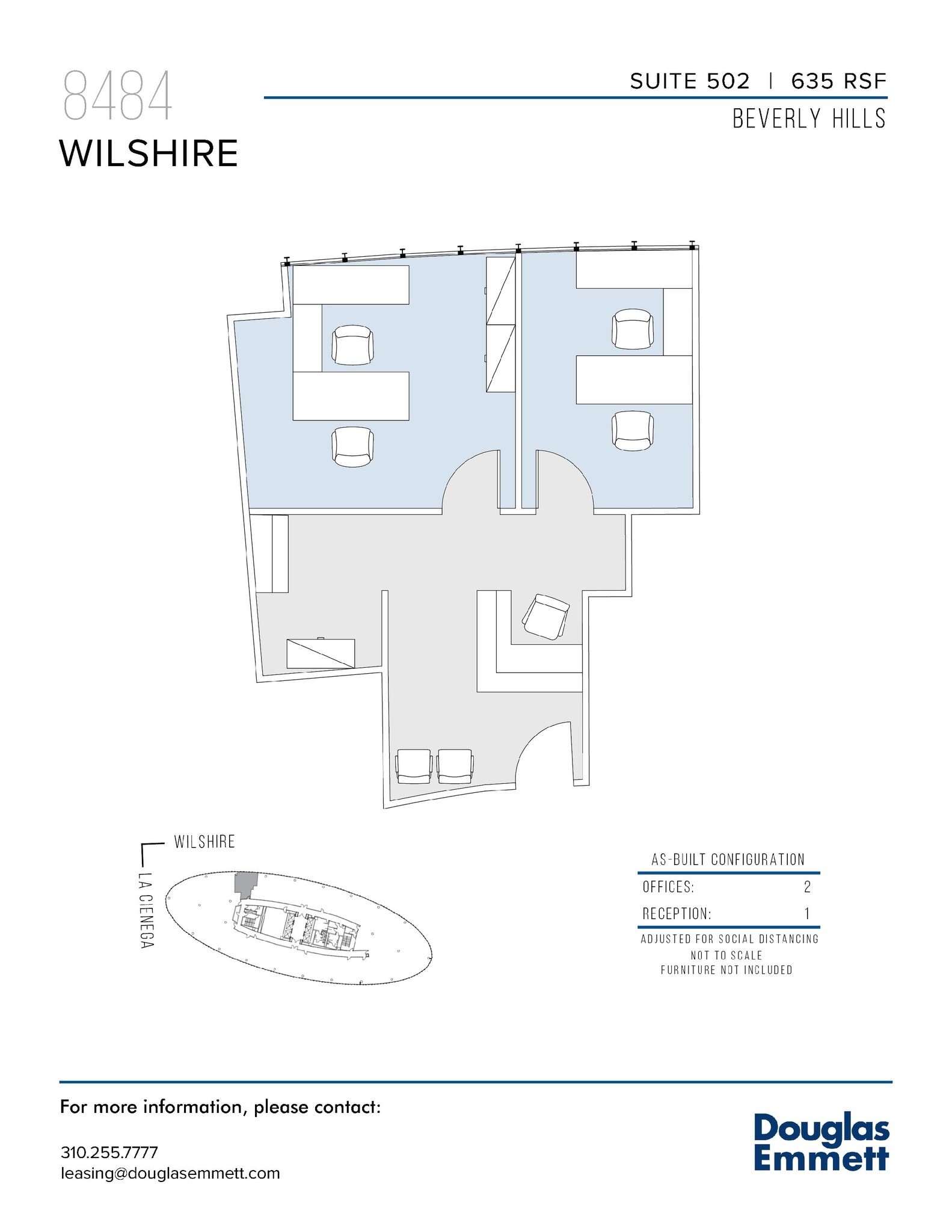 8484 Wilshire Blvd, Beverly Hills, CA à louer Plan d’étage– Image 1 sur 1