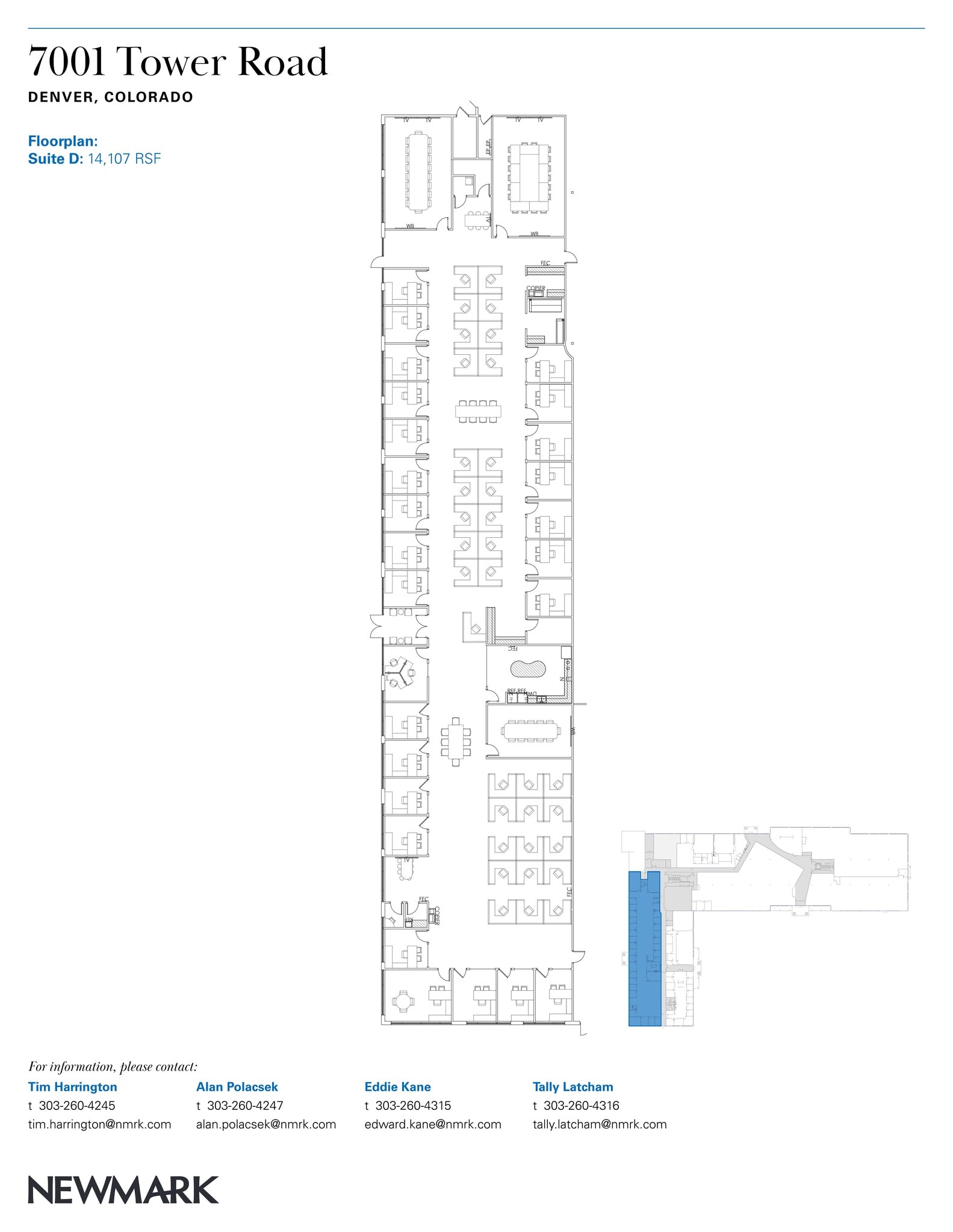 7001 Tower Rd, Denver, CO à louer Plan de site– Image 1 sur 1