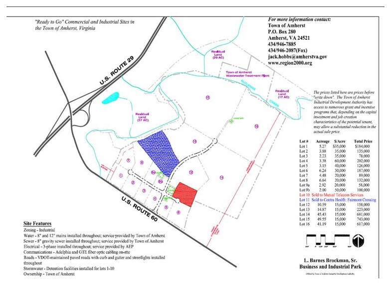 Brockman Park Drive, West & East Commerce St, Amherst, VA à vendre - Autre – Image 2 sur 2