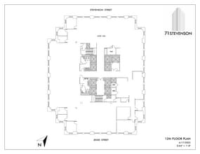 71 Stevenson St, San Francisco, CA à louer Plan d’étage– Image 1 sur 1