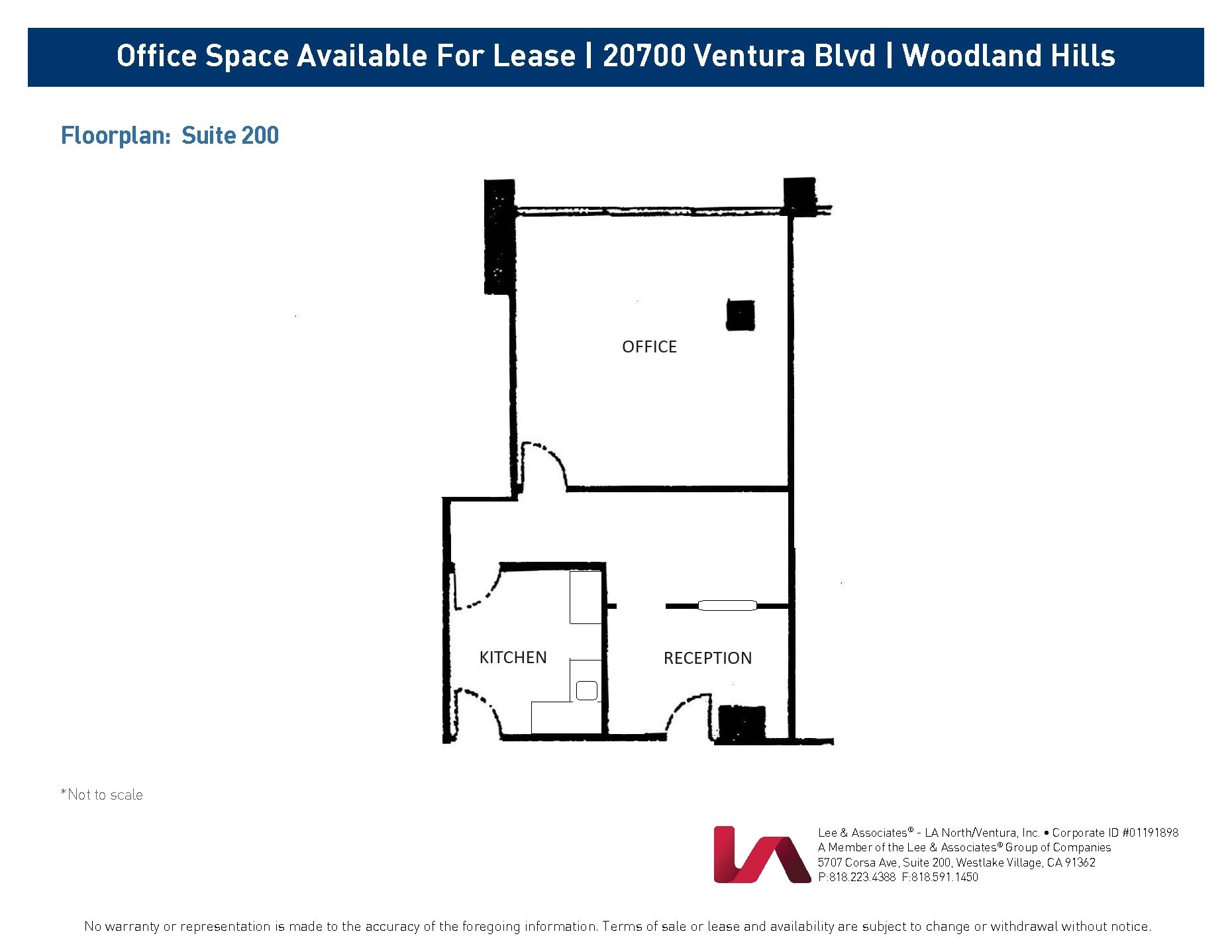 20700 Ventura Blvd, Woodland Hills, CA à louer Plan d’étage– Image 1 sur 1
