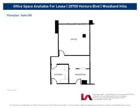20700 Ventura Blvd, Woodland Hills, CA à louer Plan d’étage– Image 1 sur 1