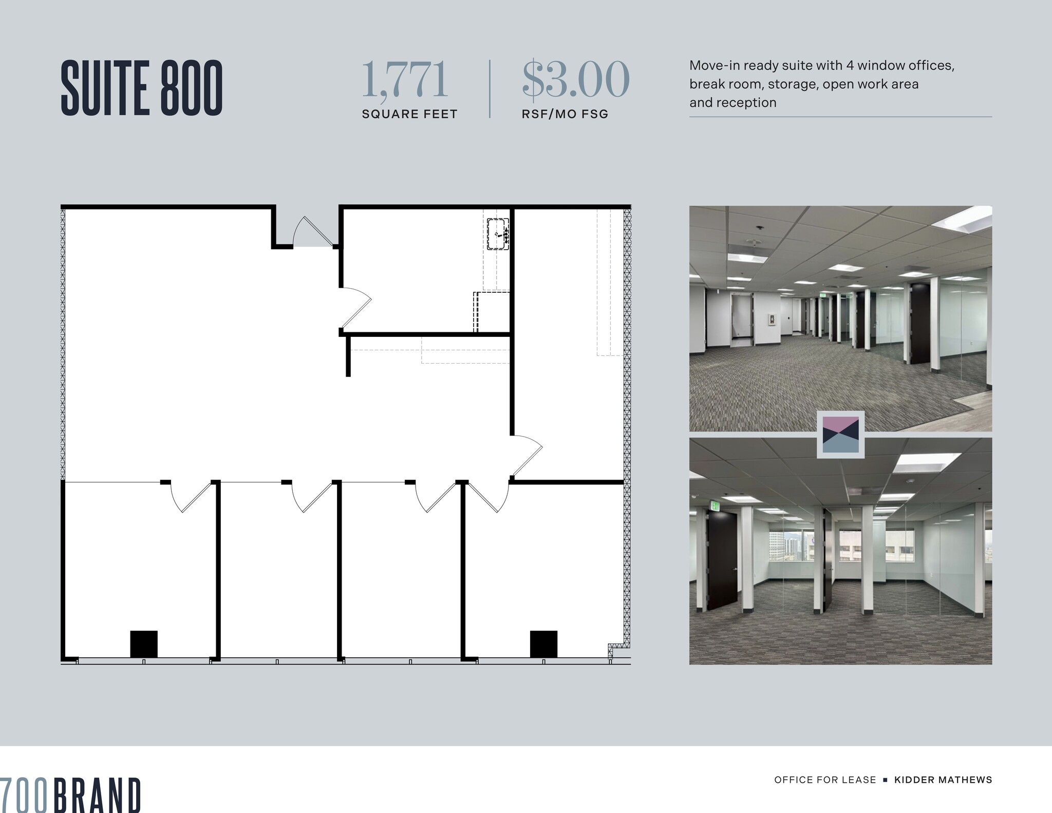 700 N Brand Blvd, Glendale, CA à louer Plan d’étage– Image 1 sur 3
