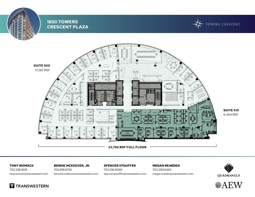 1850 Towers Crescent Plz, Vienna, VA à louer Plan d’étage– Image 1 sur 1