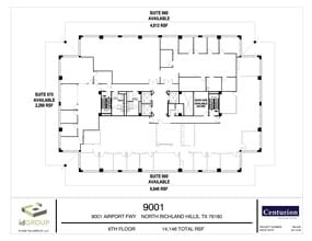 9001-9003 Airport Fwy, North Richland Hills, TX à louer Plan d’étage– Image 1 sur 1