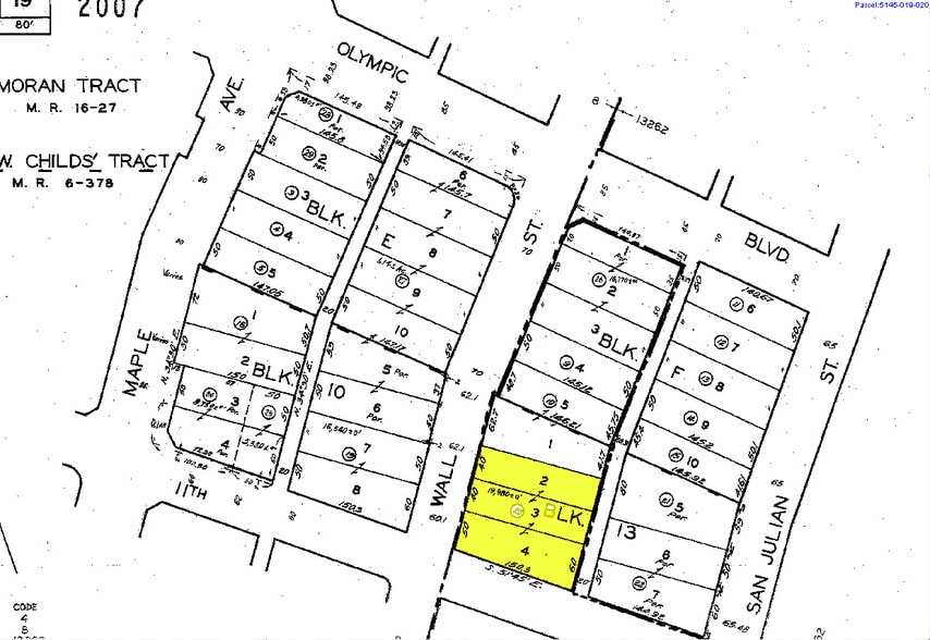 501 E 11th St, Los Angeles, CA à vendre - Plan cadastral – Image 2 sur 5