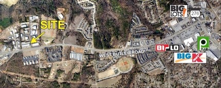 1120 W Butler Rd, Greenville, SC - VUE AÉRIENNE  vue de carte - Image1