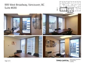 999 W Broadway, Vancouver, BC à louer Photo intérieure– Image 2 sur 2