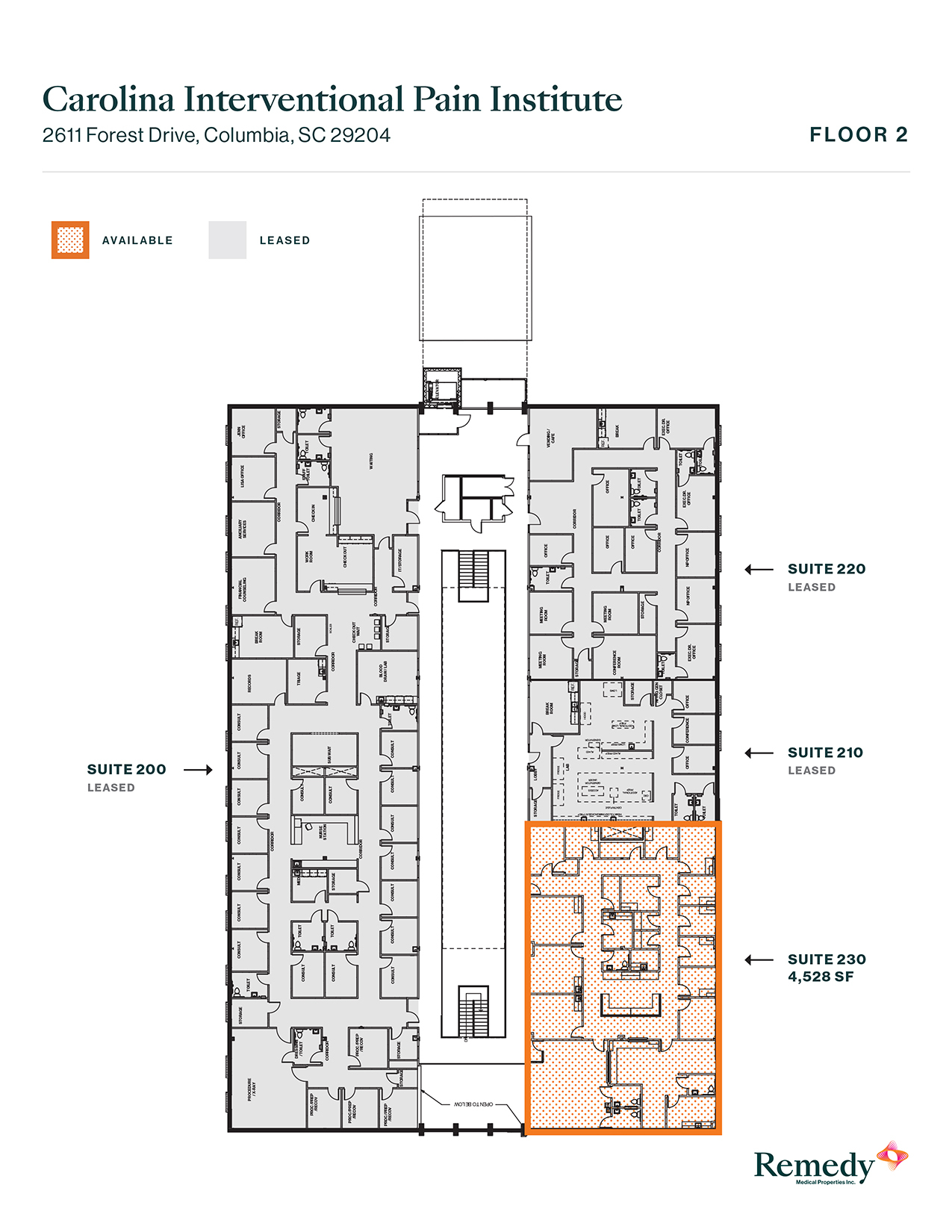 2611 Forest Dr, Columbia, SC à louer Plan d’étage– Image 1 sur 1