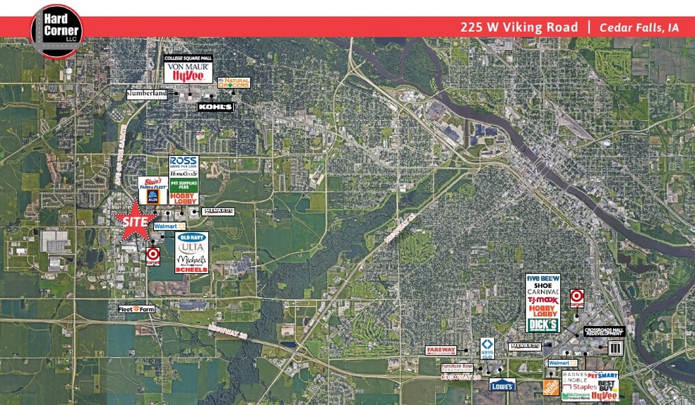 225 Viking Rd, Cedar Falls, IA à vendre - Aérien – Image 3 sur 4