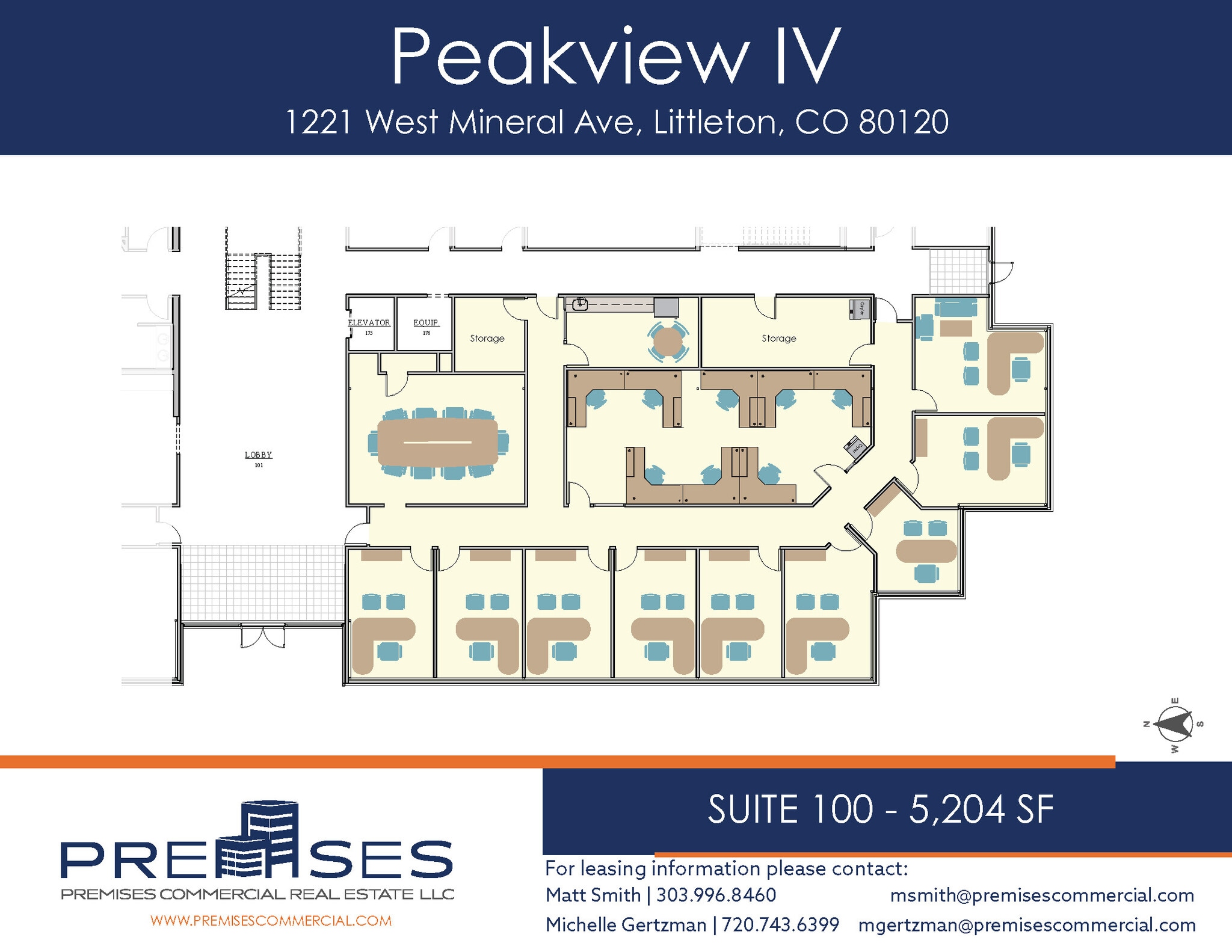 1221 W Mineral Ave, Littleton, CO à louer Plan d’étage– Image 1 sur 1