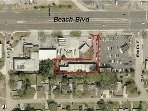 9848 Beach Blvd, Jacksonville, FL - VUE AÉRIENNE  vue de carte