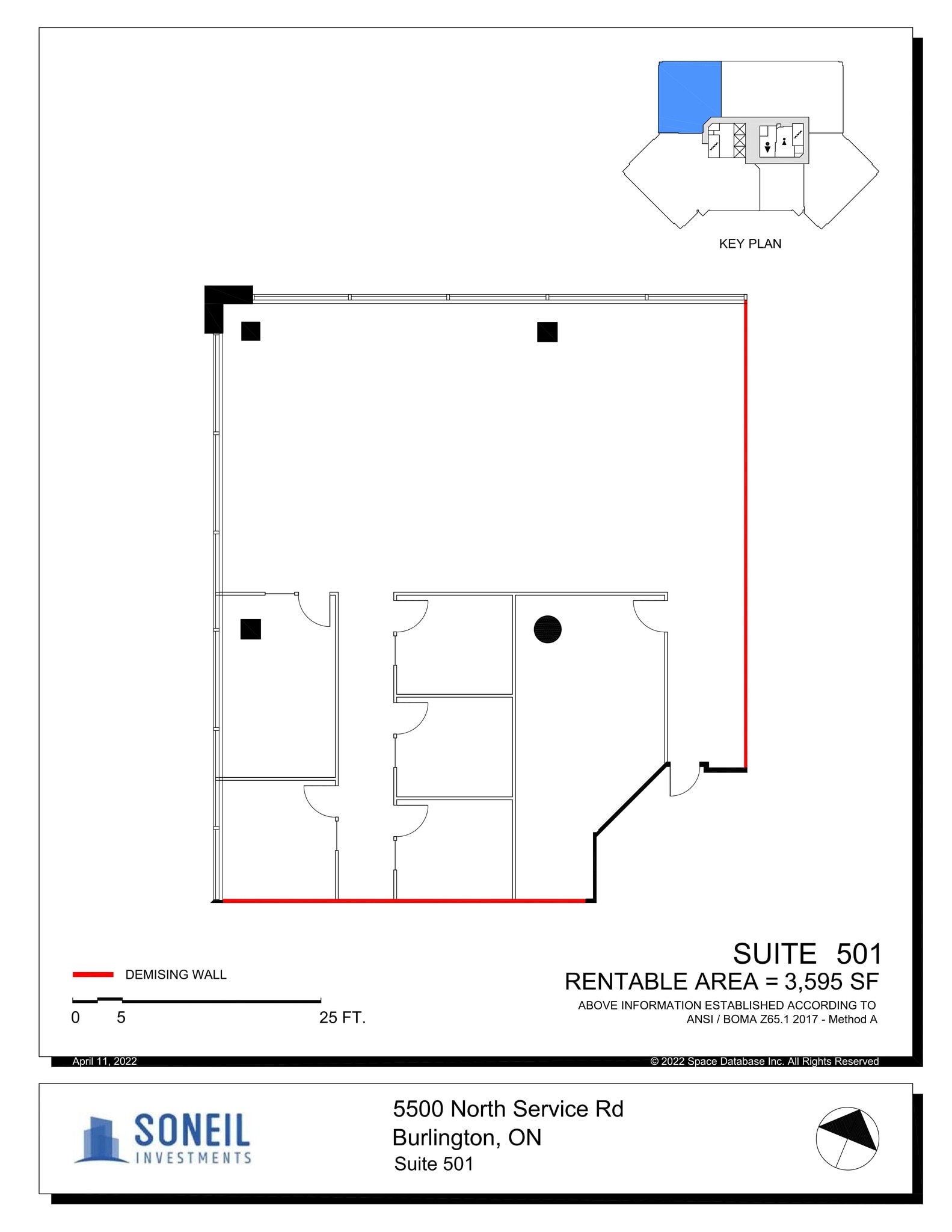 5500 N Service Rd, Burlington, ON à louer Plan de site– Image 1 sur 9