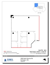 5500 N Service Rd, Burlington, ON à louer Plan de site– Image 1 sur 9