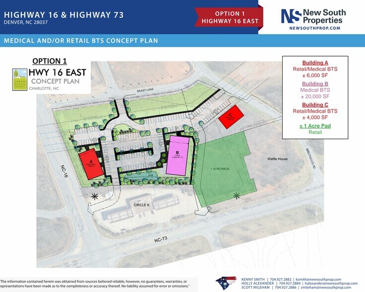 Highway 16 & Highway 73, Denver, NC à louer - Plan de site – Image 3 sur 9