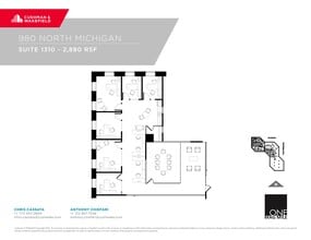 980 N Michigan Ave, Chicago, IL à louer Plan de site– Image 1 sur 2