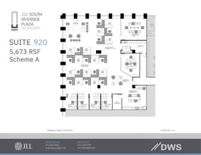 222 S Riverside Plz, Chicago, IL à louer Plan d’étage– Image 1 sur 2