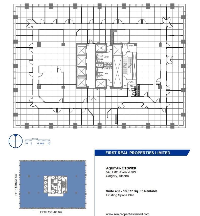 540 5th Ave SW, Calgary, AB à louer Plan d’étage– Image 1 sur 1