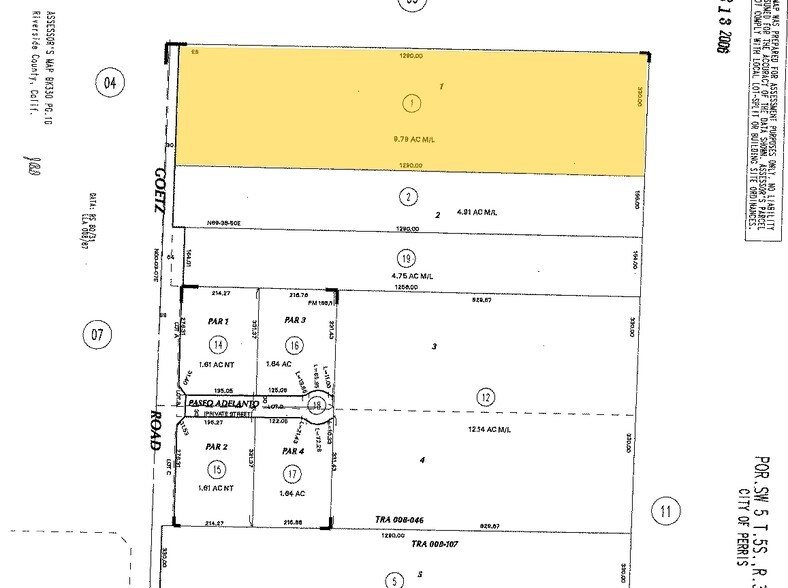 2021 Goetz Rd, Perris, CA à louer - Plan cadastral – Image 1 sur 1