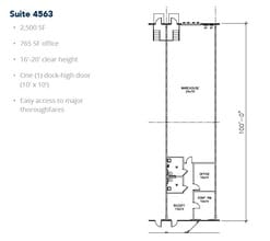 5029-5047 Martin Luther King Fwy, Fort Worth, TX à louer Plan d’étage– Image 1 sur 1