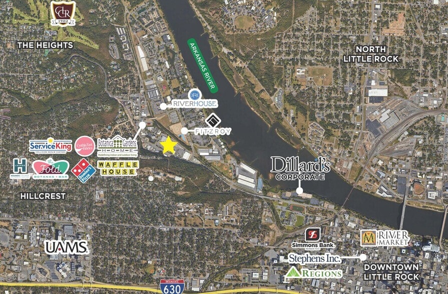 2520 Cantrell Rd, Little Rock, AR à vendre - Aérien – Image 3 sur 3