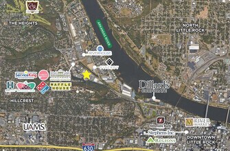 2520 Cantrell Rd, Little Rock, AR - VUE AÉRIENNE  vue de carte