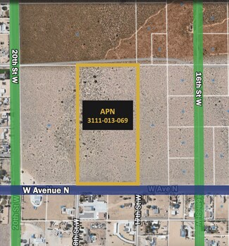Plus de détails pour West Avenue N, Palmdale, CA - Terrain à vendre