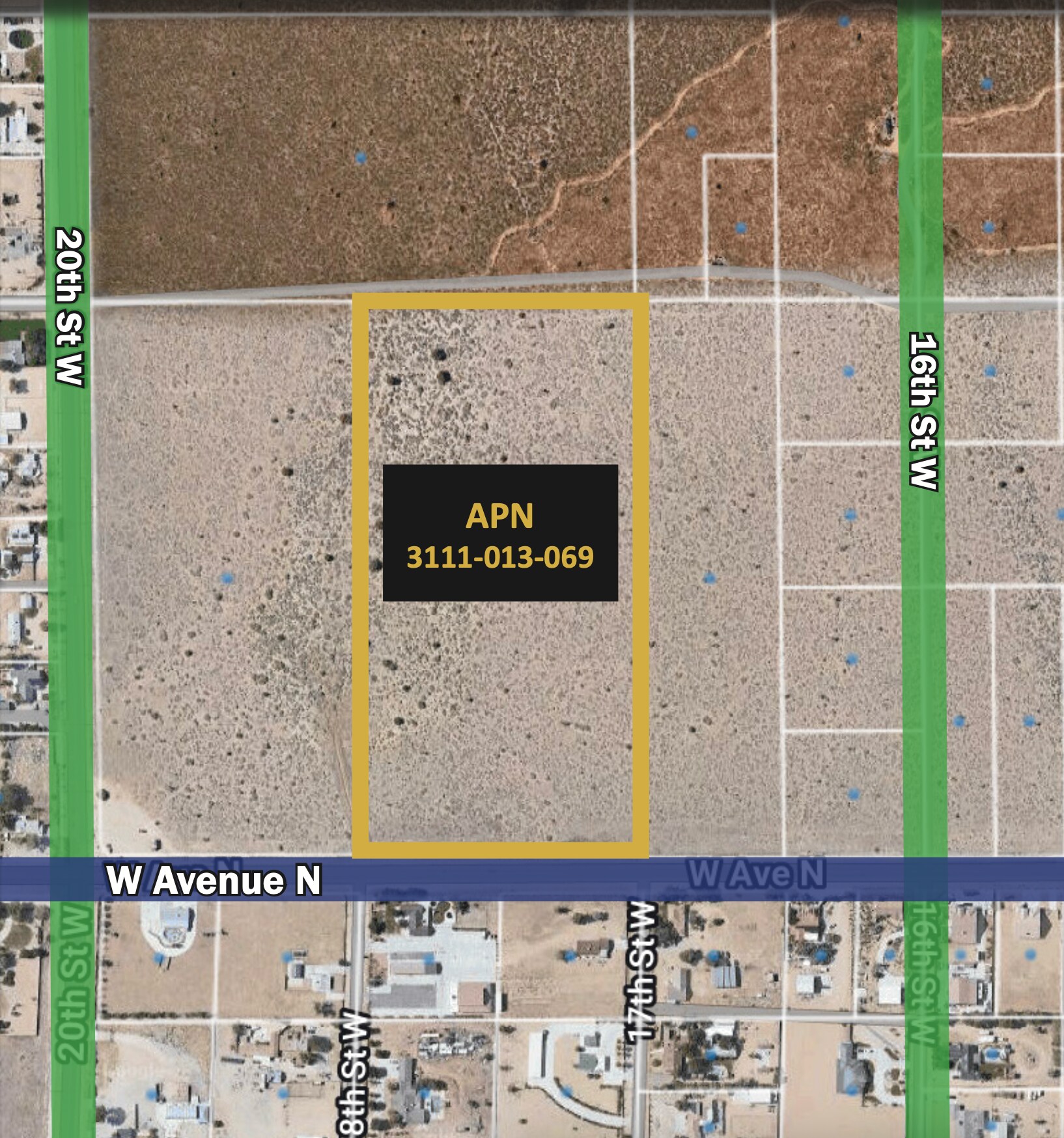 West Avenue N, Palmdale, CA à vendre Aérien– Image 1 sur 2