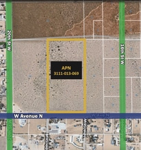 West Avenue N, Palmdale, CA - VUE AÉRIENNE  vue de carte
