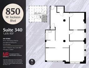 850 W Jackson Blvd, Chicago, IL à louer Plan d’étage– Image 1 sur 8