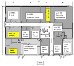 1397-1501 W Dundee Rd, Buffalo Grove, IL à louer Plan de site– Image 1 sur 1