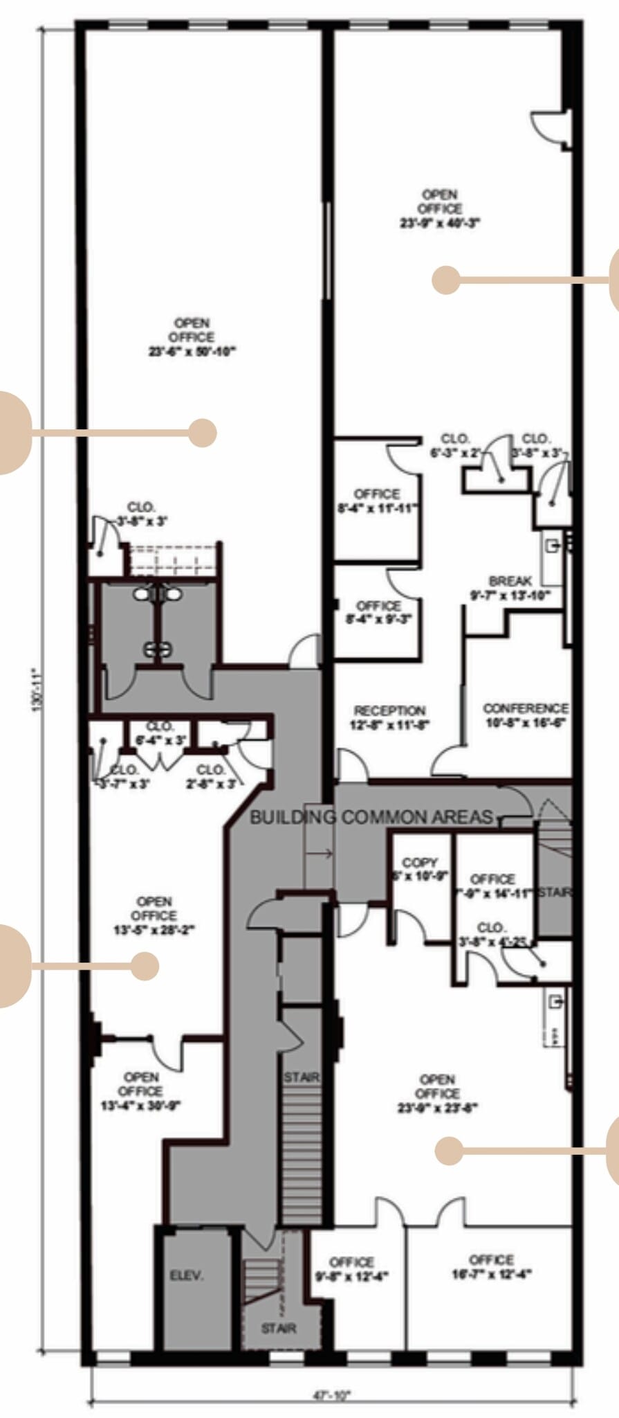 23 W Broad St, Richmond, VA à louer Plan d’étage– Image 1 sur 1