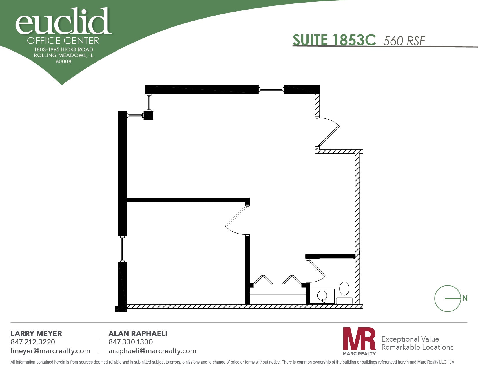 1803 Hicks Rd, Rolling Meadows, IL à louer Plan d’étage– Image 1 sur 1