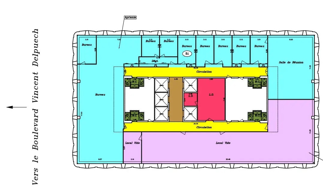 65 Avenue Jules Cantini, Marseille à vendre Plan d’étage– Image 1 sur 1