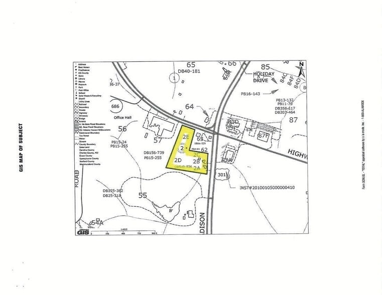11377 Kings St, King George, VA à vendre - Plan cadastral – Image 2 sur 8