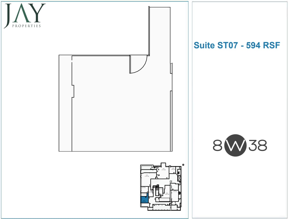 8 W 38th St, New York, NY à louer Plan d’étage– Image 1 sur 1
