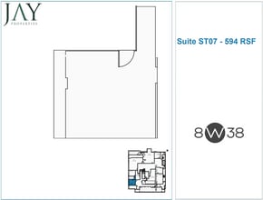 8 W 38th St, New York, NY à louer Plan d’étage– Image 1 sur 1