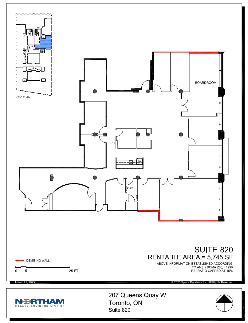 207 Queens Quay W, Toronto, ON à louer Plan d’étage– Image 1 sur 1