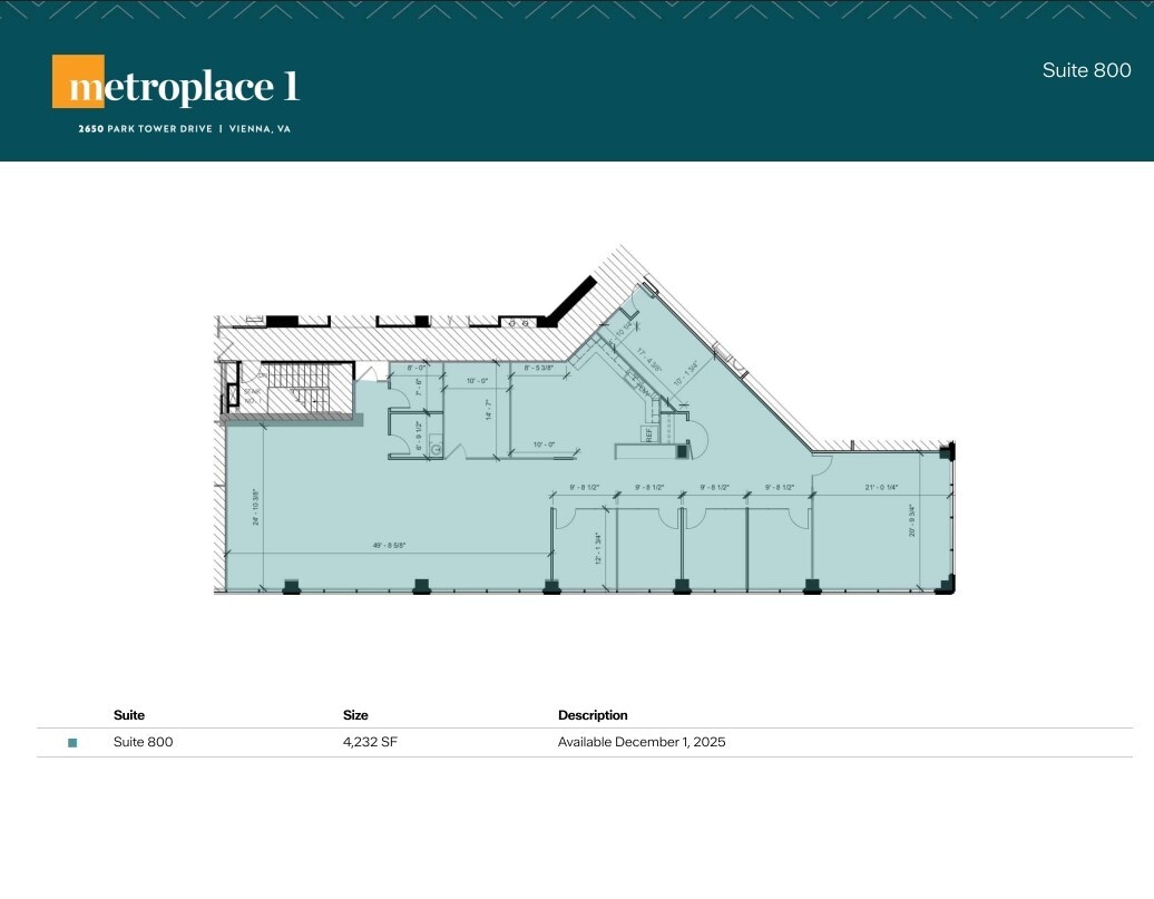 2650 Park Tower Dr, Merrifield, VA à louer Plan d’étage– Image 1 sur 1