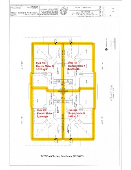 547 W Charles St, Matthews, NC à louer - Plan de site – Image 3 sur 11