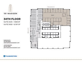 181 W Madison St, Chicago, IL à louer Plan d’étage– Image 2 sur 2