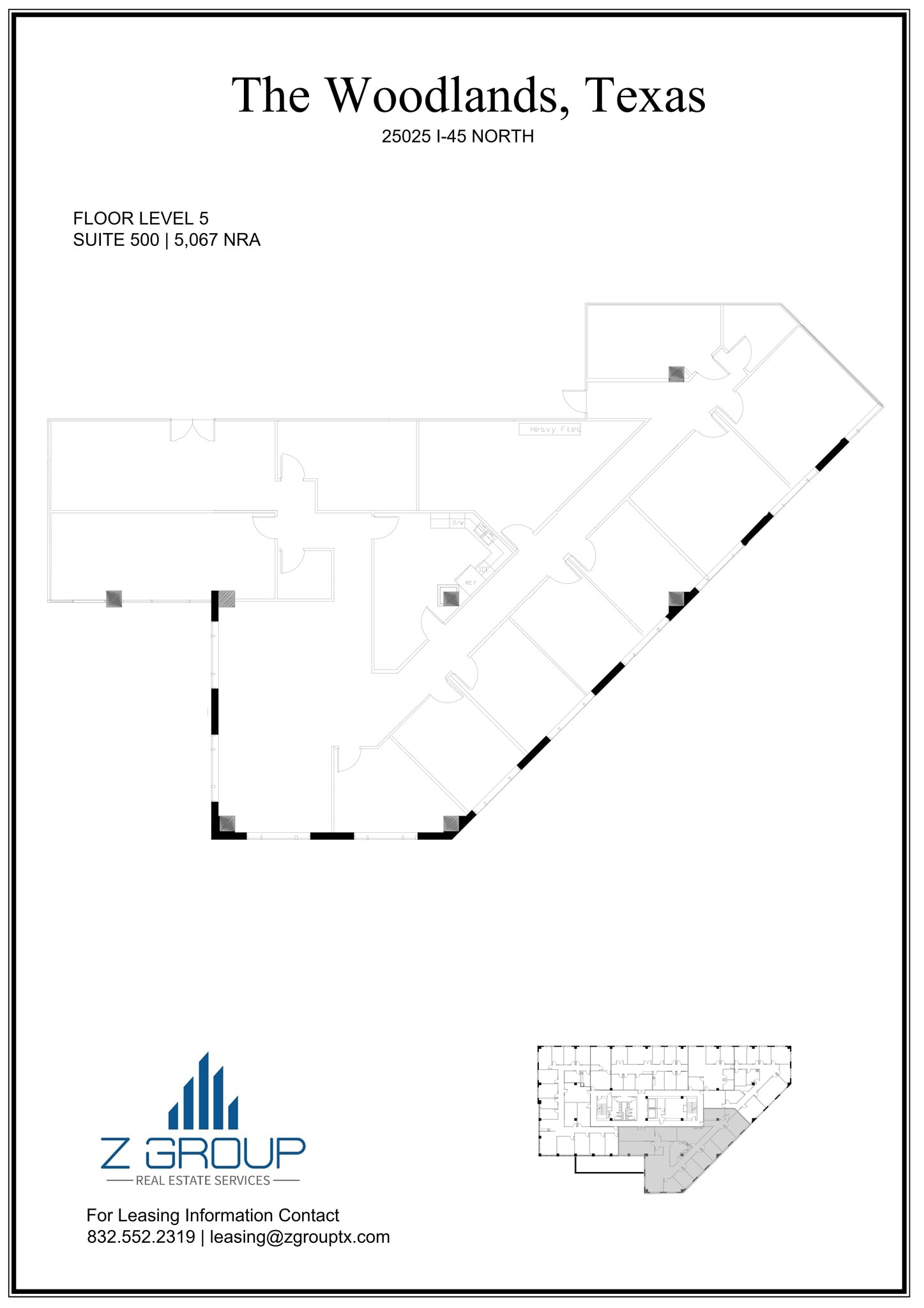 25025 N I-45 Fwy, The Woodlands, TX à louer Plan de site– Image 1 sur 1