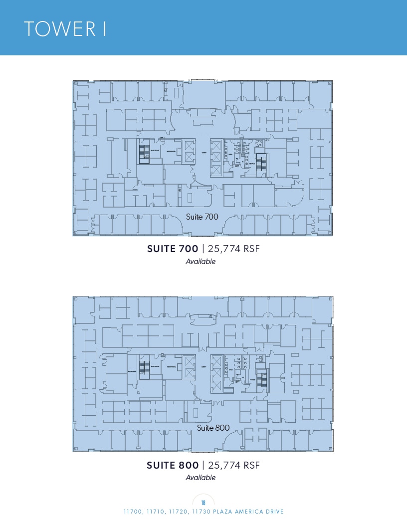 11700 Plaza America Dr, Reston, VA à louer Plan d’étage– Image 1 sur 1