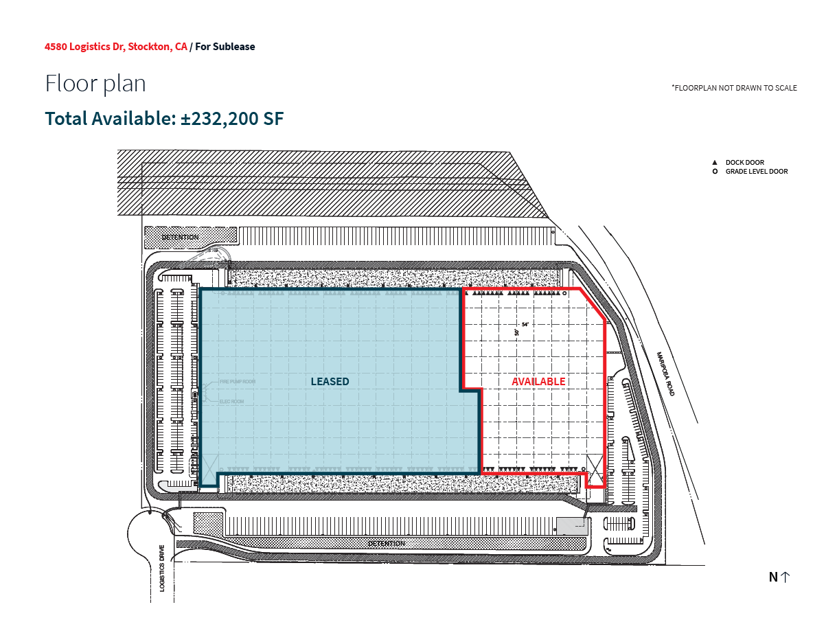 4580 Logistics Dr, Stockton, CA à louer Plan d’étage– Image 1 sur 1