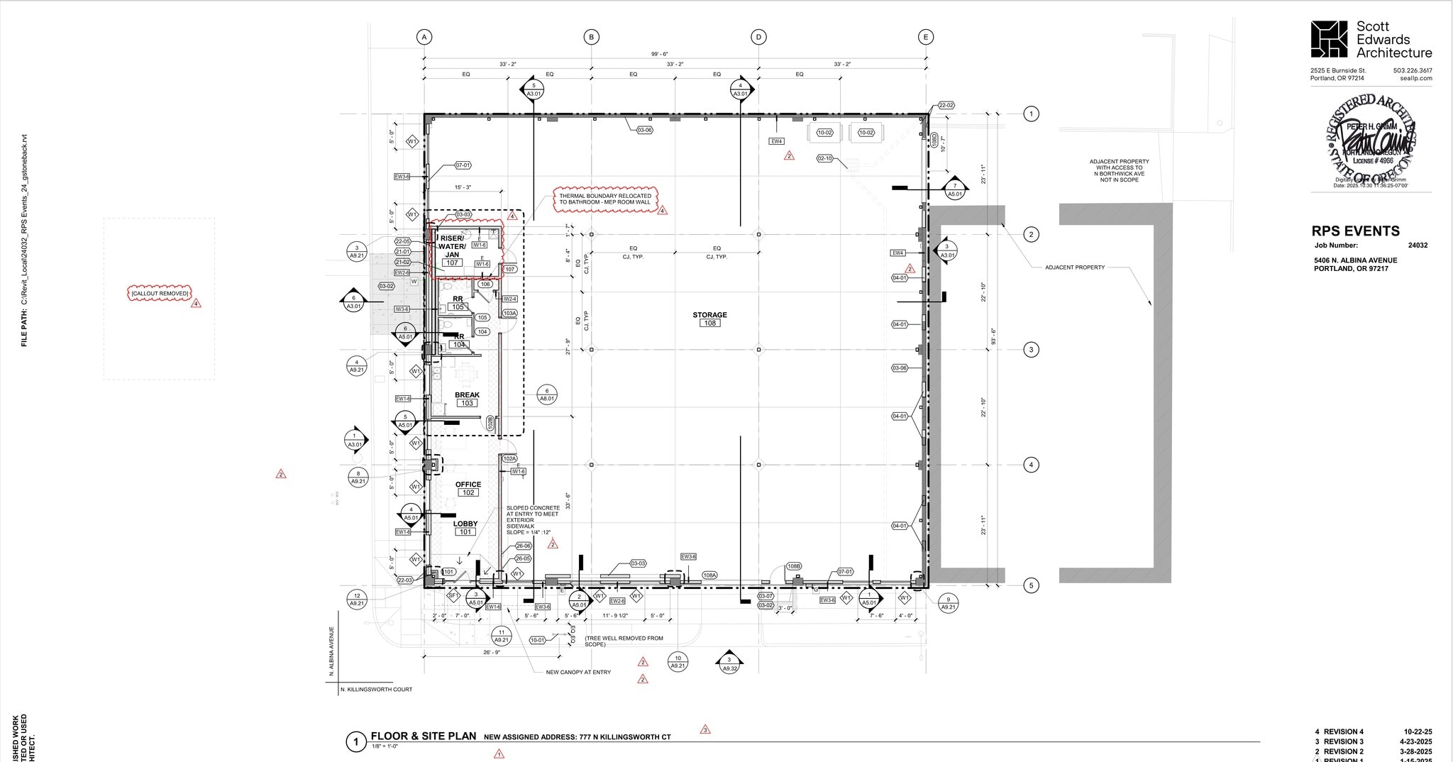 777 N Killingsworth Ct, Portland, OR à louer Plan de site– Image 1 sur 1