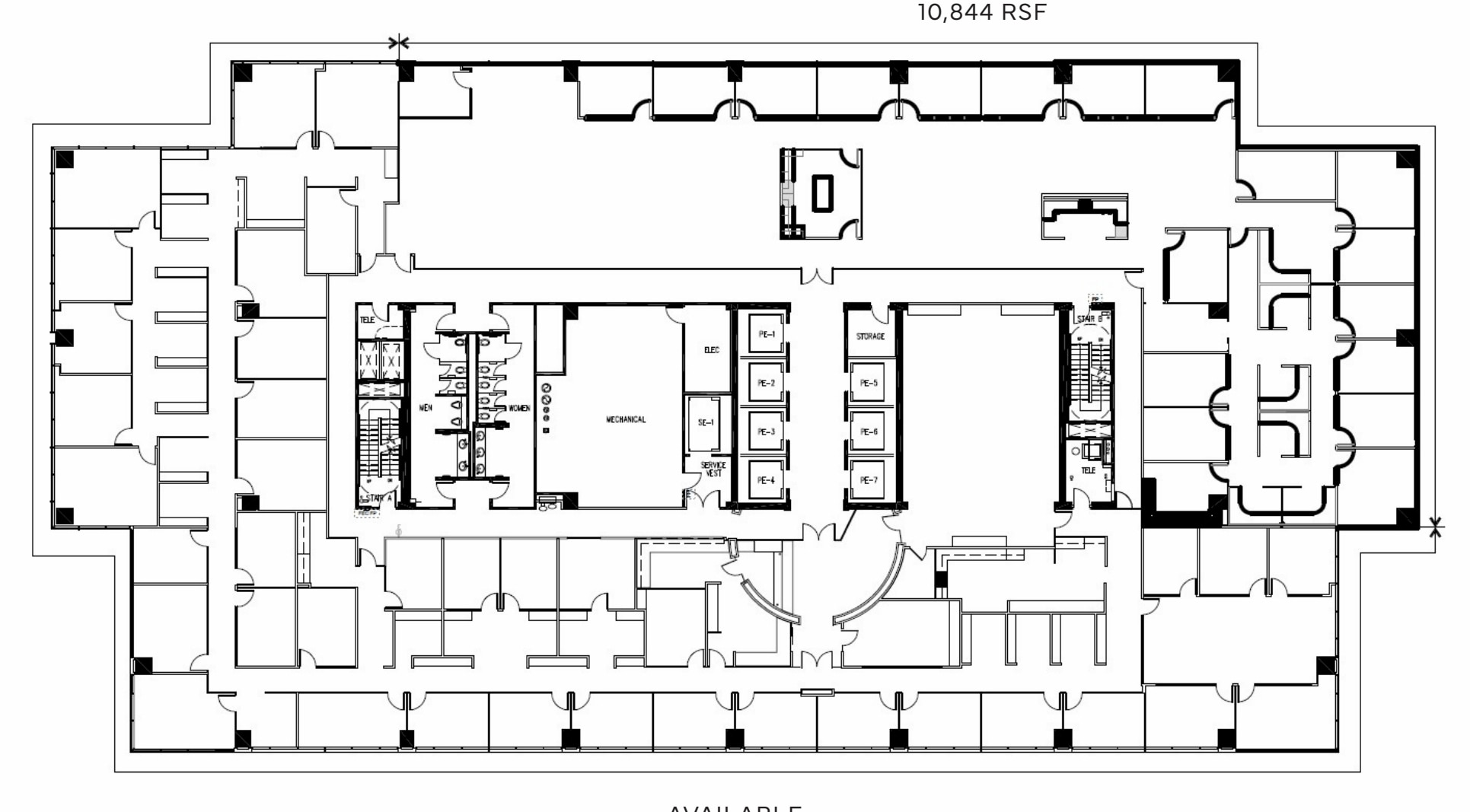 1000 Main St, Houston, TX à louer Plan d’étage– Image 1 sur 1