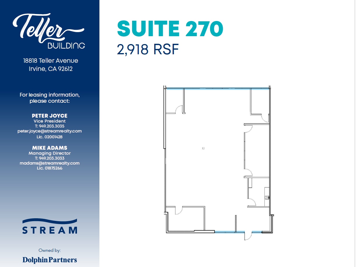 18818 Teller Ave, Irvine, CA à louer Plan d’étage– Image 1 sur 1