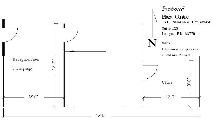 1301 Seminole Blvd, Largo, FL à louer Plan d’étage– Image 1 sur 6